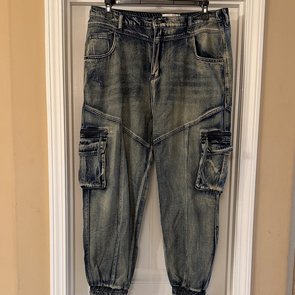 Women’s Fashion Nova Denim Cargo Pants